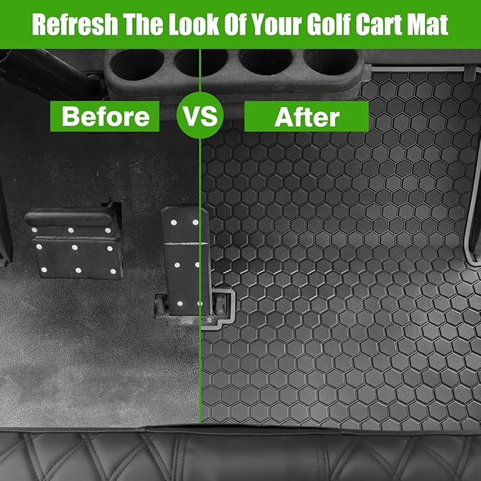 EZGO TXT Golf Cart Full Coverage Floor Liner Mat, fits EZGO TXT, Express S4