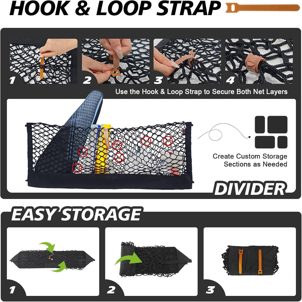 Muslogy Cargo Net for 2015+ Ford F150 & 2017+ F250/F350/F450 (Tie Down)