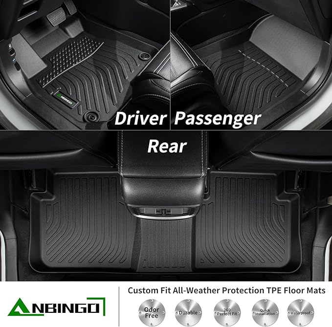 ANBINGO®-Floor Mats for Nissan Rogue 2014-2020 All Weather Rogue Floor Liners