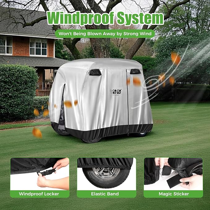 10L0L 4 Passenger Golf Cart Cover