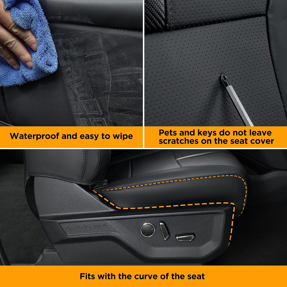 Super Cover® for Ford F150 Seat Covers 2015-2024 2025 2026 Full Set, for F-15...