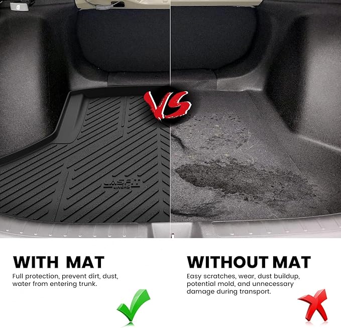 LASFIT Trunk Mat for Honda Civic Sedan 2022-2026 & Civic Sedan Hybrid 202...