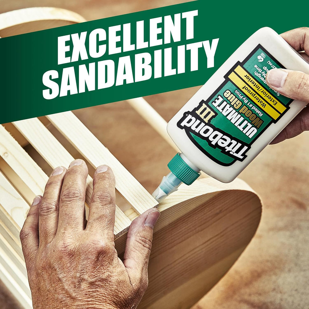 Titebond III Ultimate Wood Glue 16 Oz. (12 Pack) – Premium Professional Woodw...