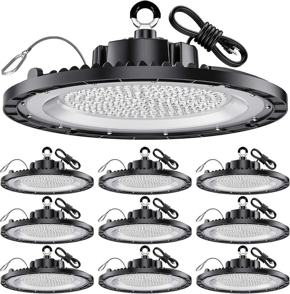THELUX 200W10PACK UFO LED High Bay Light 200W 5000K 30000LM Plug and Play