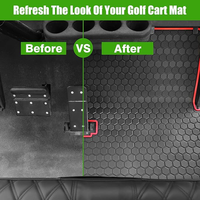 EZGO TXT Golf Cart Full Coverage Floor Liner Mat, fits EZGO TXT, Express S4
