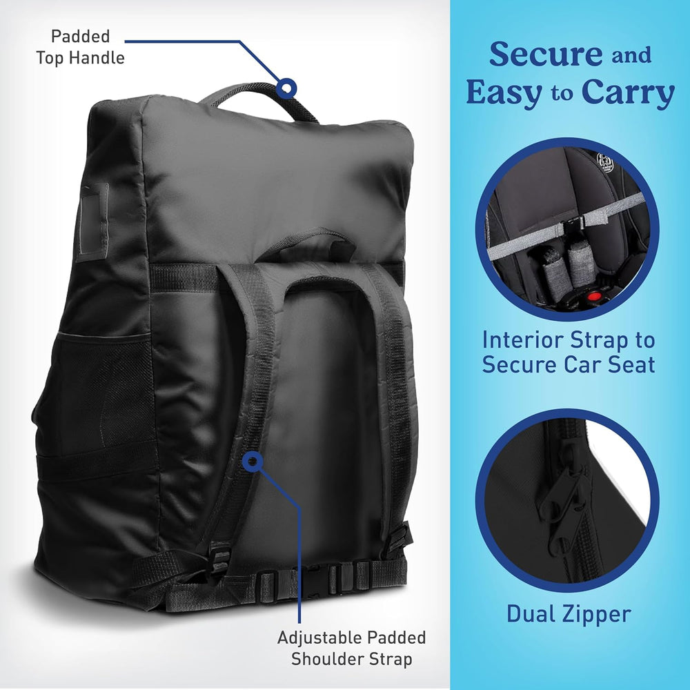Graco Car Seat Travel Bag, Padded Water Resistant Backpack for Air Travel