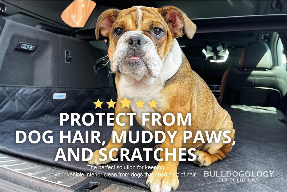 Bulldogology SUV Cargo Liner for Dogs 55"x106" Heavy Duty Pet Trunk...