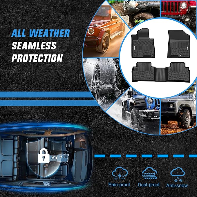 Nilight TPE Floor Mats for 2022 2023 2024 2025 Hyundai Tucson, All Weather