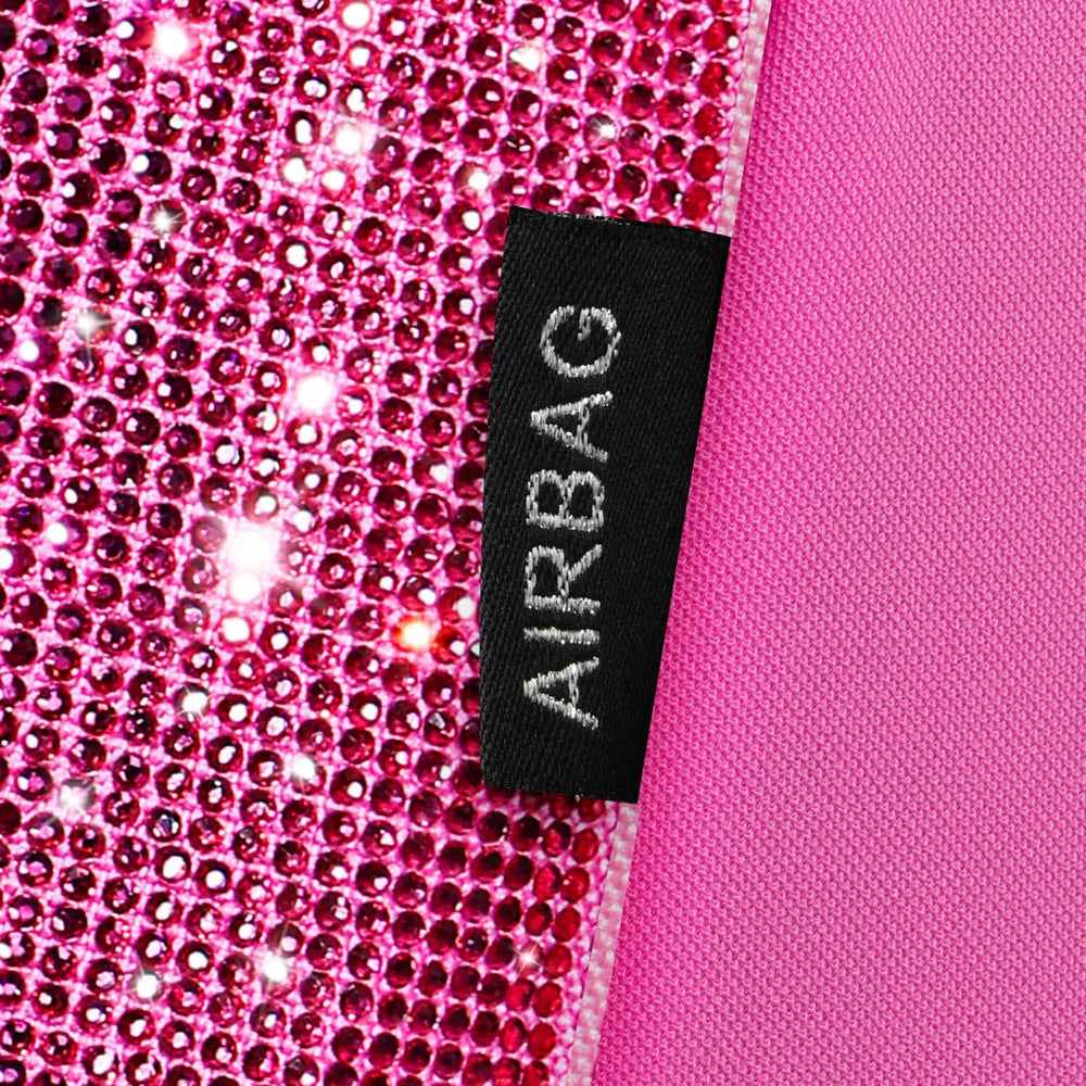 CAR PASS Hot Pink Bling Diamond Leather Car Seat Covers Full Sets, Waterproof...