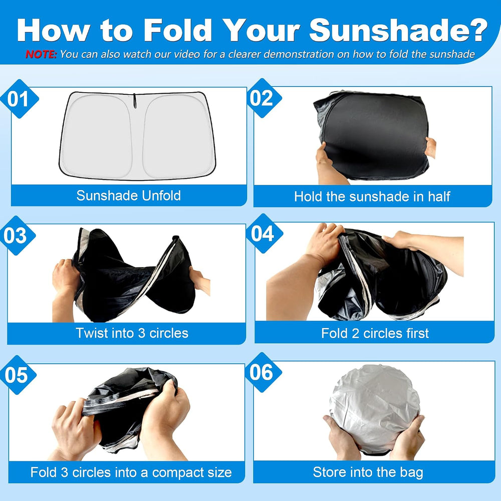 Side Window Sun Shade for 2017-2022 Fo-rd F250 F350 Super Duty, Super Crew Ca...