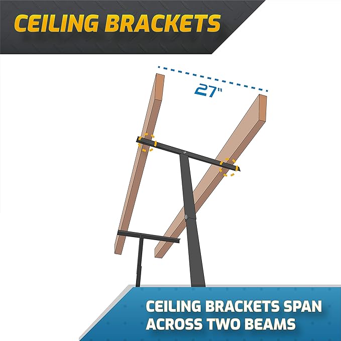 MonsterRax Overhead Garage Storage Rack 2 x 6 Ceiling Rack