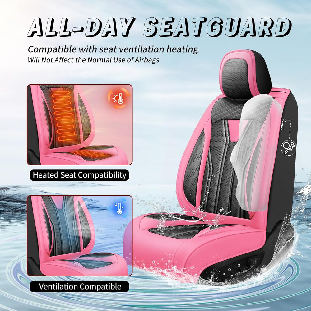 Car Seat Covers for Hyundai Tucson 2010-2025 2026 Pink&Black