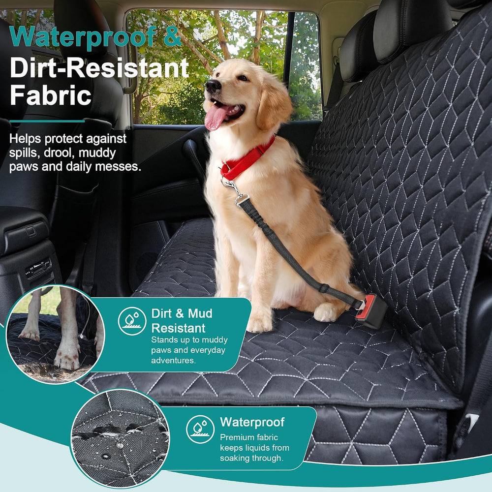 Meginc Dog Car Seat Covers for Back Seat, 61" W Bench Seat Covers for Truck