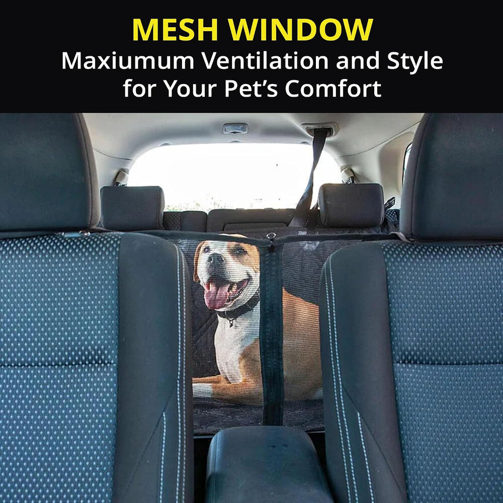 Dog Car Seat Cover, Heavy Duty Hammock, Black Mesh, Standard