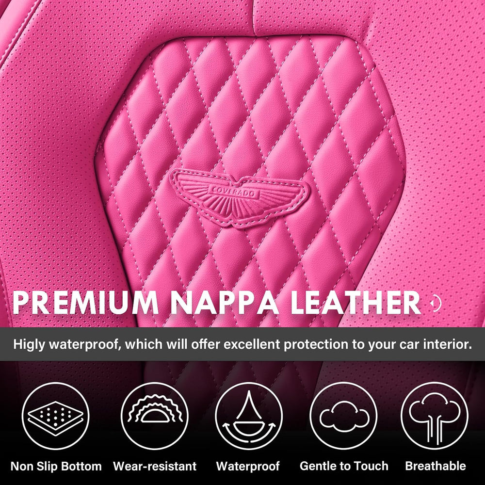 Coverado Auto Seat Covers, Car Seat Covers Full Set, Rose Car Seat Cover, Dri...