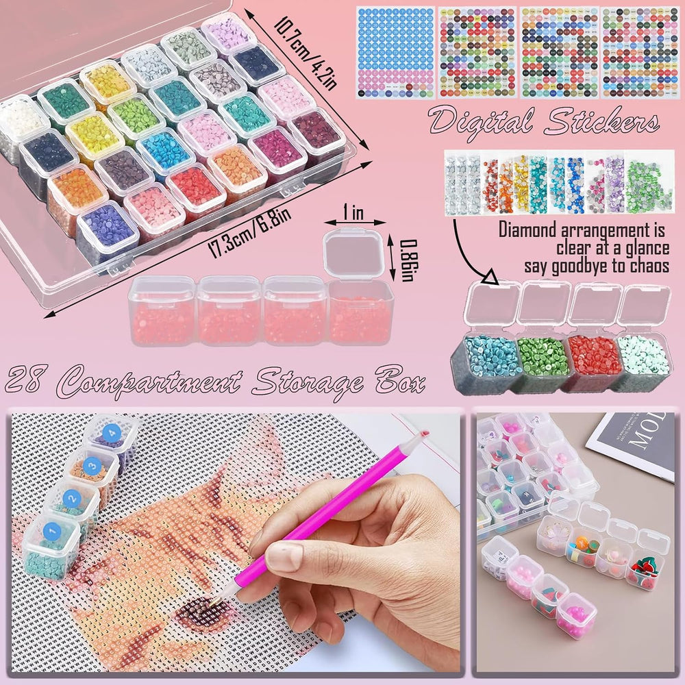 NLXCXUCY 158Pcs Diamond Art Accessories Kit