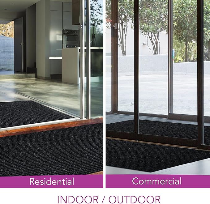 iCustomRug Spartan Weather Warrior Indoor/Outdoor Utility Ribbed Carpet Runner