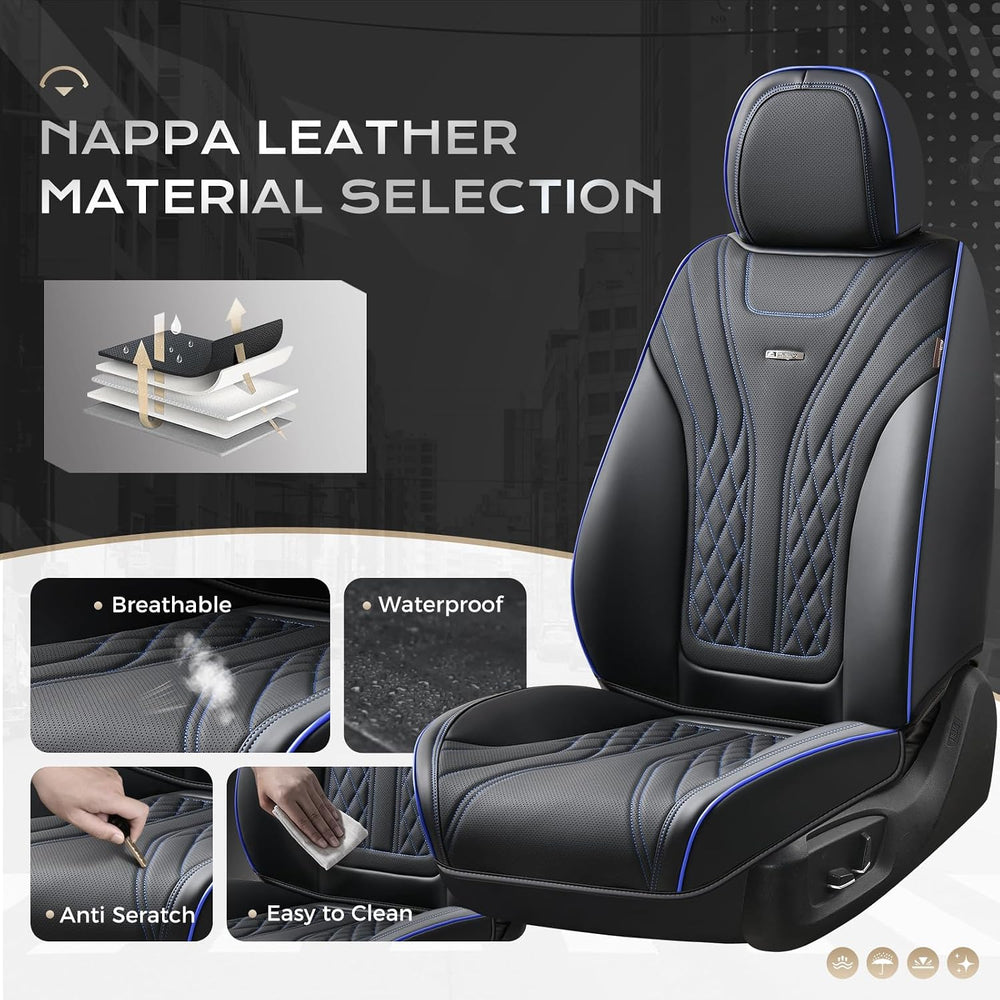 Coverado Car Seat Covers, Car Seat Covers Front Seats, 2-Pack Front Seat Cove...