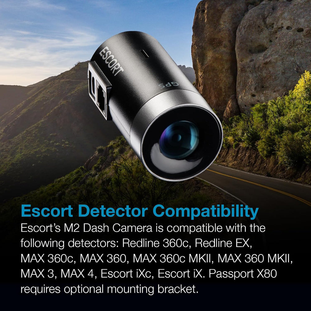 Escort M2 Smart Dash Cam, 1080P Full HD Video Dash Cam, Incident Reports