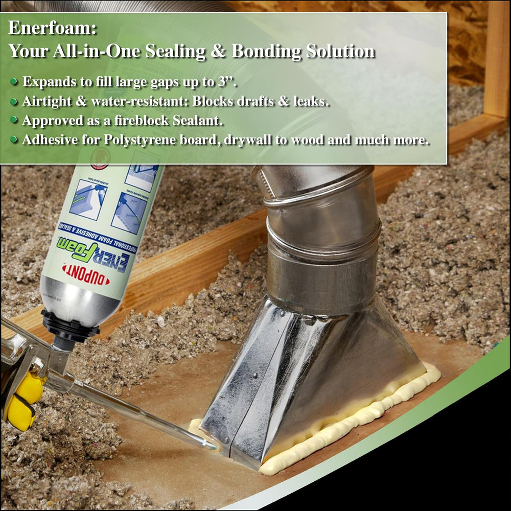 Enerfoam 30oz Sealant - Fireblock Rated, Polyurethane Expanding Foam Sealant....
