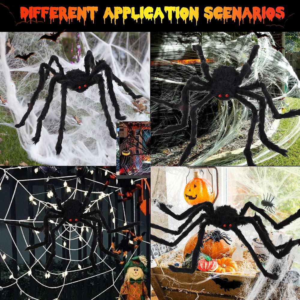Spider Webs Halloween Decorations,16.4Ft 8Modes Super Bright 250LED Halloween...