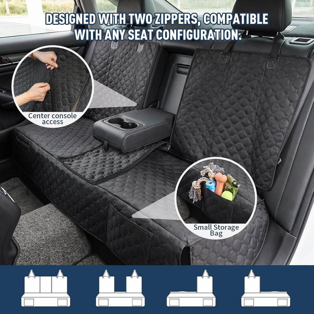Dog Car Seat Cover for Back Seat - Waterproof Car Seat Protector