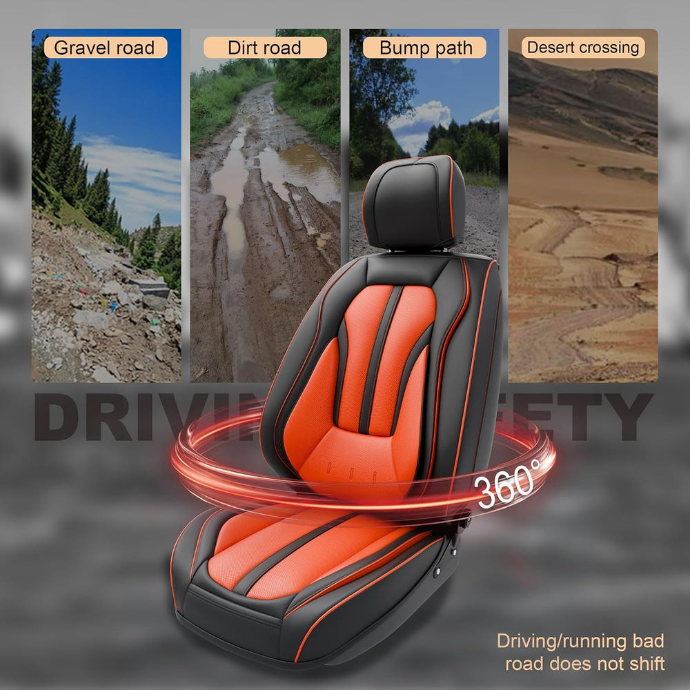 5PCS H7 Front and Back Car Seat Covers Auto Interior Accessories with Water P...