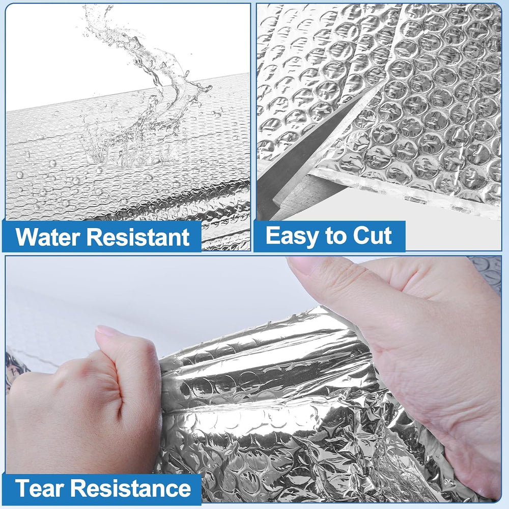 Garage Door Insulation Kit 16P Double Bubble Window Heat Insulation Panels, 6...