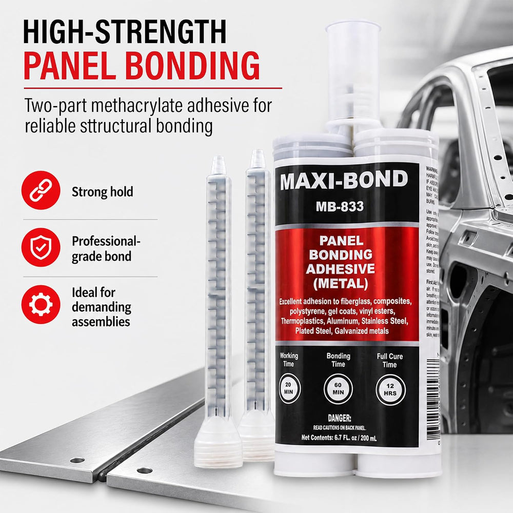 LAUCO Maxi-Bond Panel Bonding Adhesive MB-833 – Two-Part Methacrylate Epoxy A...