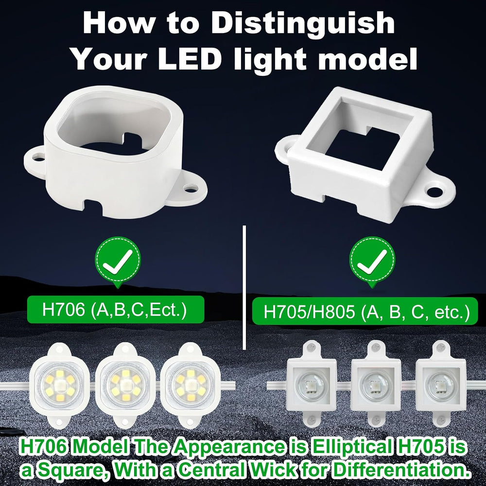 95 Pcs Light Clips Mounting Brackets for Govee Pro H706/H806 Outdoor Lights