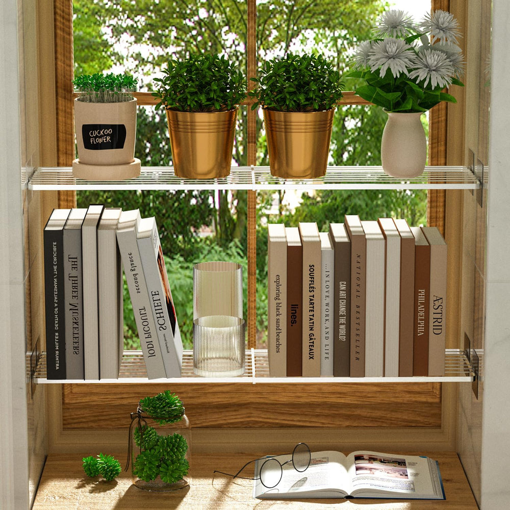 SANNO Tension Shelf Organizer for Closet, Adjustable 17-31" with Heavy-D...