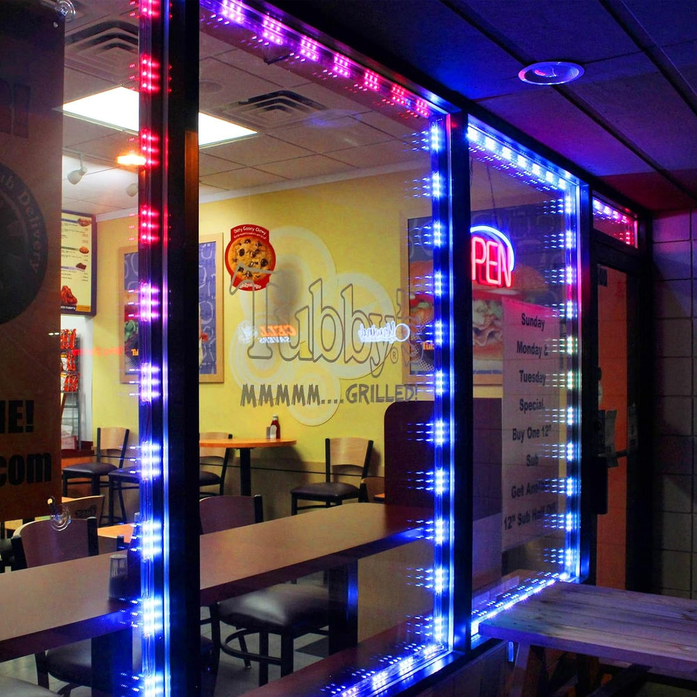 WICHEMI Storefront LED Lights Window Lights LED Lights for Business 50FT