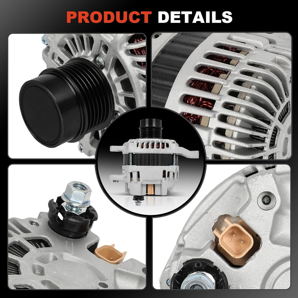 11231N New Alternator Compatible with Jeep for Dodge 115Amp L4