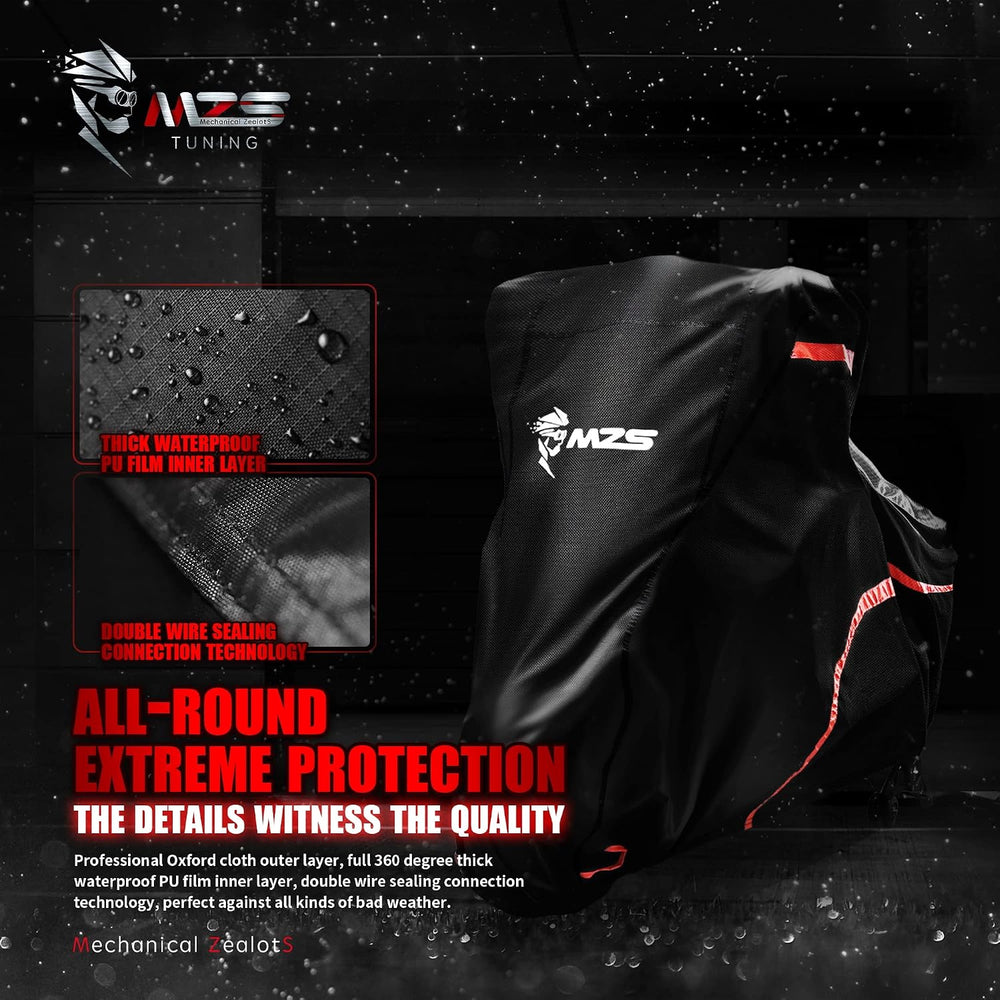 MZS Motorcycle Cover Waterproof Outdoor Compatible With XR1200X XG750A SCL500...