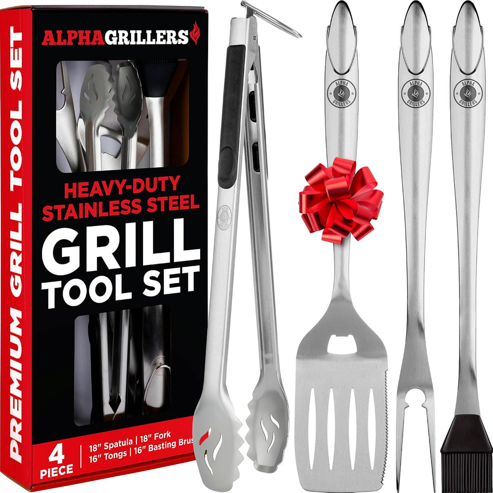 Alpha Grillers Grill Tools Set, BBQ & Grilling Accessories Outdoor Utensils
