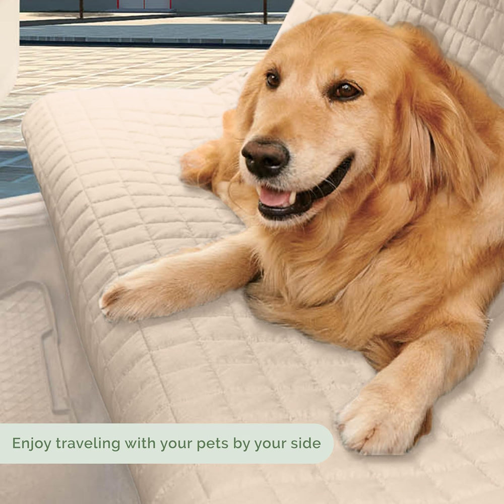 Elegant Comfort Premium Pet Car Seat Cover for Back Seat, Luxury Microfiber C...