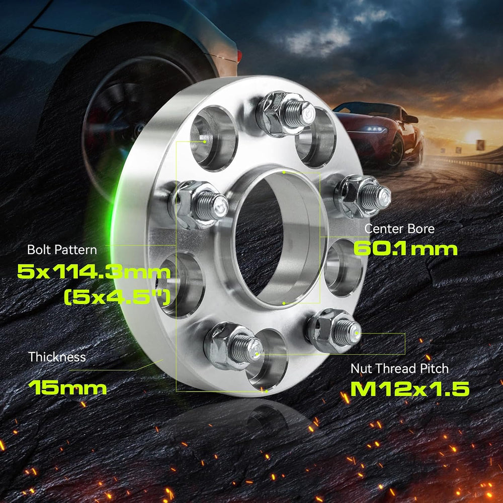 Customadeonly 15mm Hubcentric Wheel Spacers 5x114.3 Compatible for Lexus ES30...