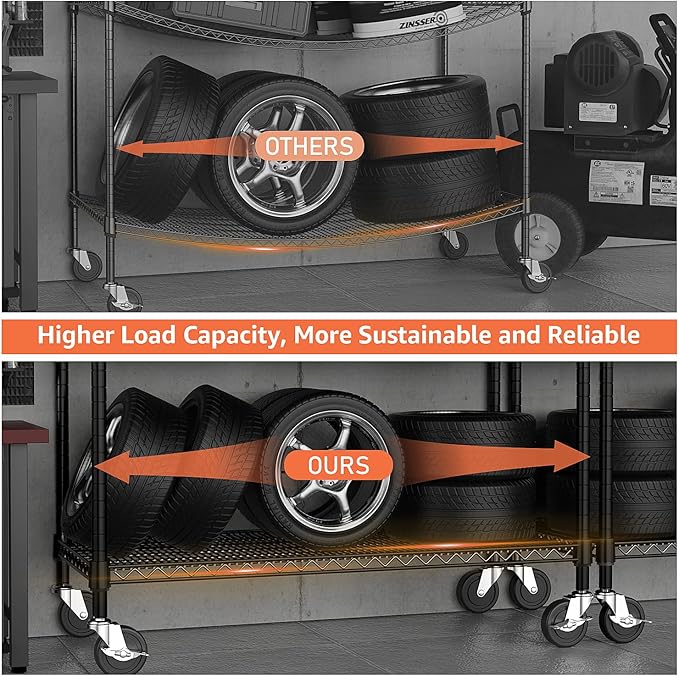 Garage Shelving 5 Tier Industrial Metal Shelving Units
