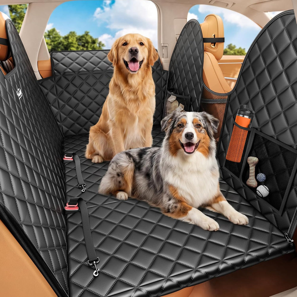 Hard Bottom Dog Car Seat Cover for Back Seat, Heavy Duty