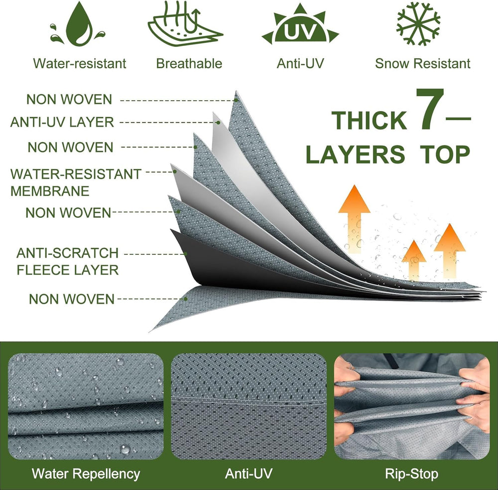 Mofeez Travel Trailer RV Cover, Extra-Thick Upgraded 7 Layers for Camper Cove...