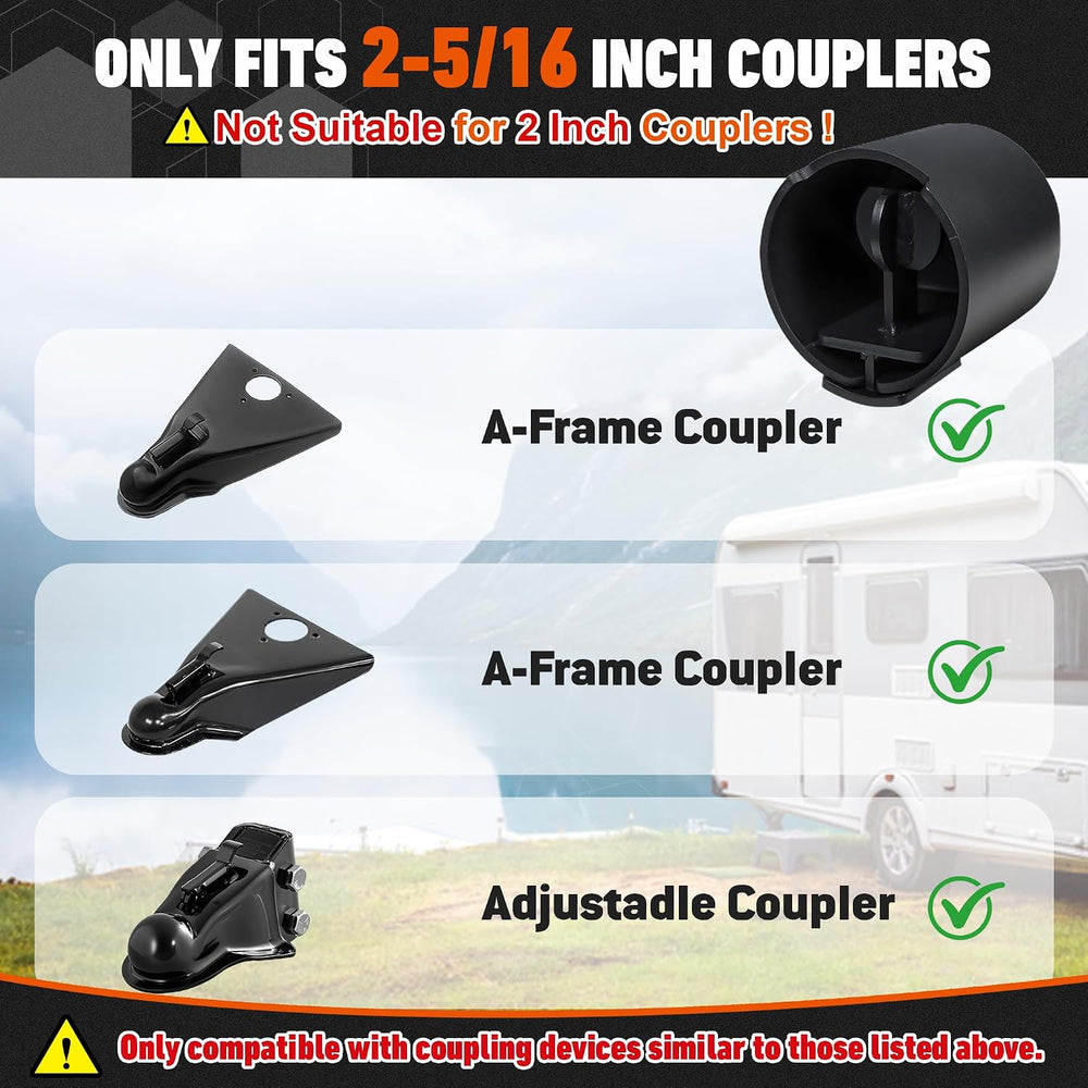2026 Upgraded Trailer Lock Fits 2-5/16 Inch Coupler, Heavy Duty Trailer Hitch...