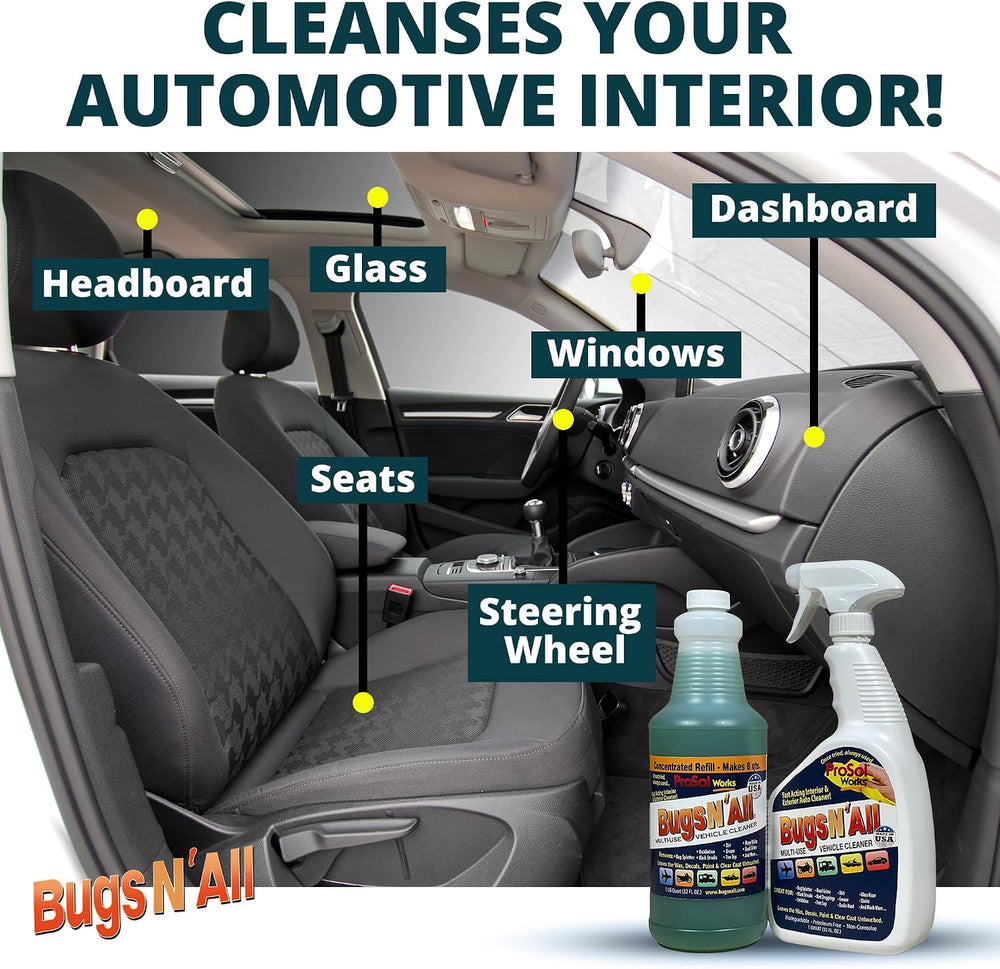 Bugs N' All Multi Surface Cleaner Spray Concentrate 32 oz. w/Empty Cleani...