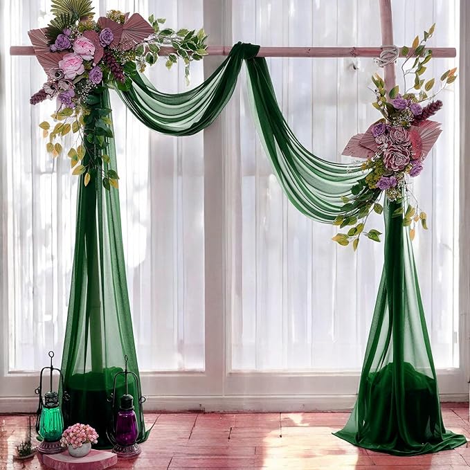 MDS Halloween Chiffon Draping Fabric - 2 Panel, 30" Wide x 50ft Long - S...
