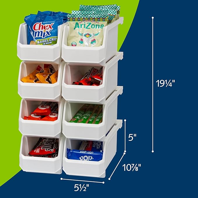 Plastic Containers for Organizing and Storage Bins for Closet, Garage or Pant...