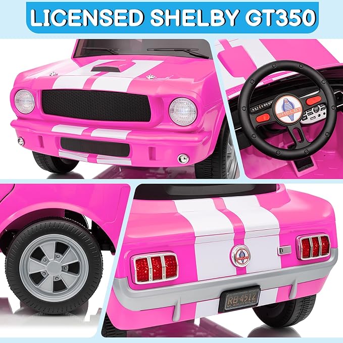 Winado 12V Licensed Shelby Electric Car