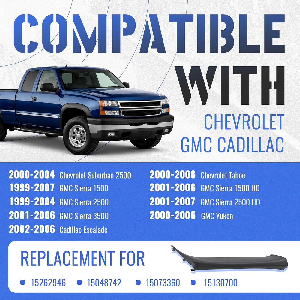 HECASA Windshield A Pillar Grab Compatible with 1999-2007 Chevy Chevrolet Sil...