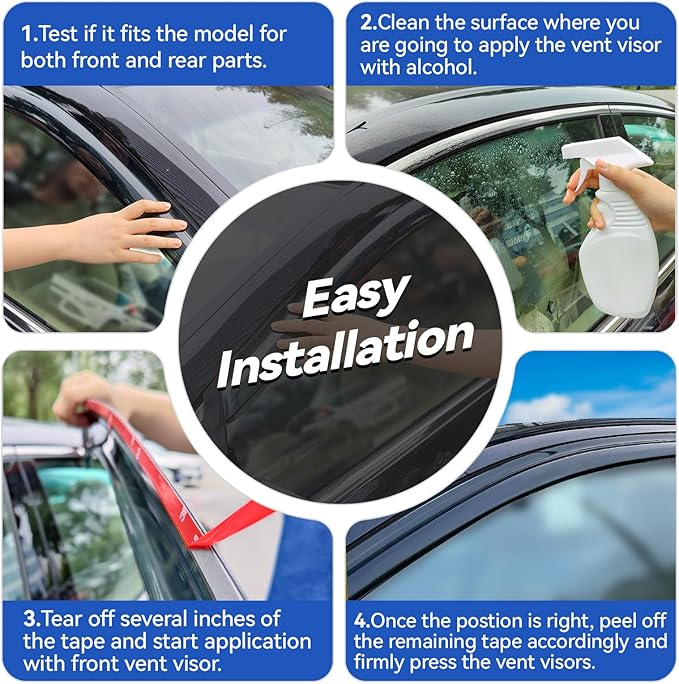 Window Visors Rain Guards Shield