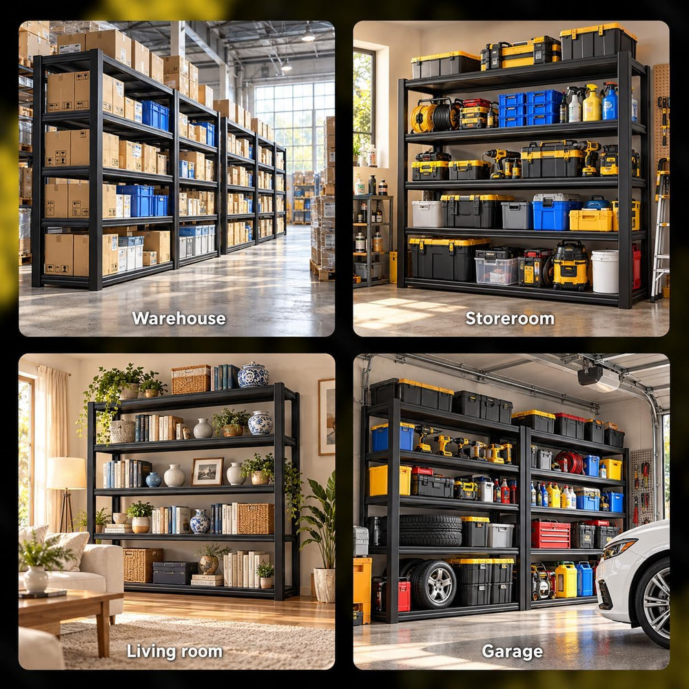 Garage Shelving Adjustable Heavy-Duty Metal Multi-Purpose Storage Shelves
