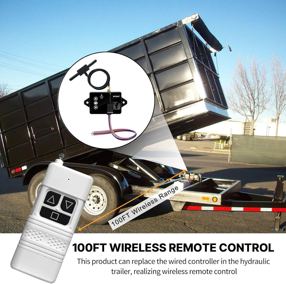 briidea Wireless Dump Trailer Remote Control – Compatible with 3-Wire & 4...