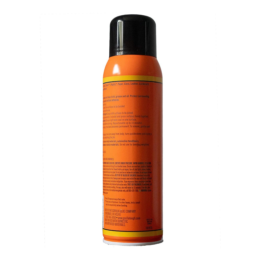 Gorilla Heavy Duty Spray Adhesive, Multipurpose and Repositionable, 14 Ounce,...